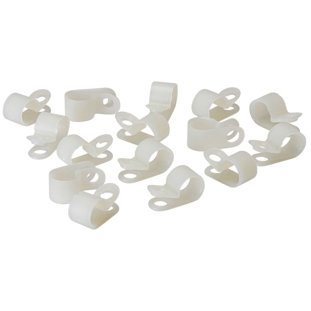 GB PPC1538 3/8" Nylon Cable Clamps Natural 15 Pcs.
